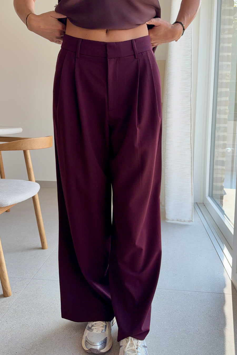 Pantalon Sonja Bordeaux
