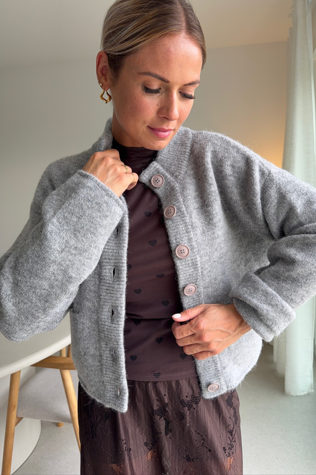 Gilet Laureen gris