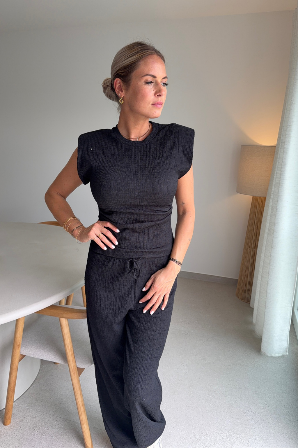 Pantalon debbie noir