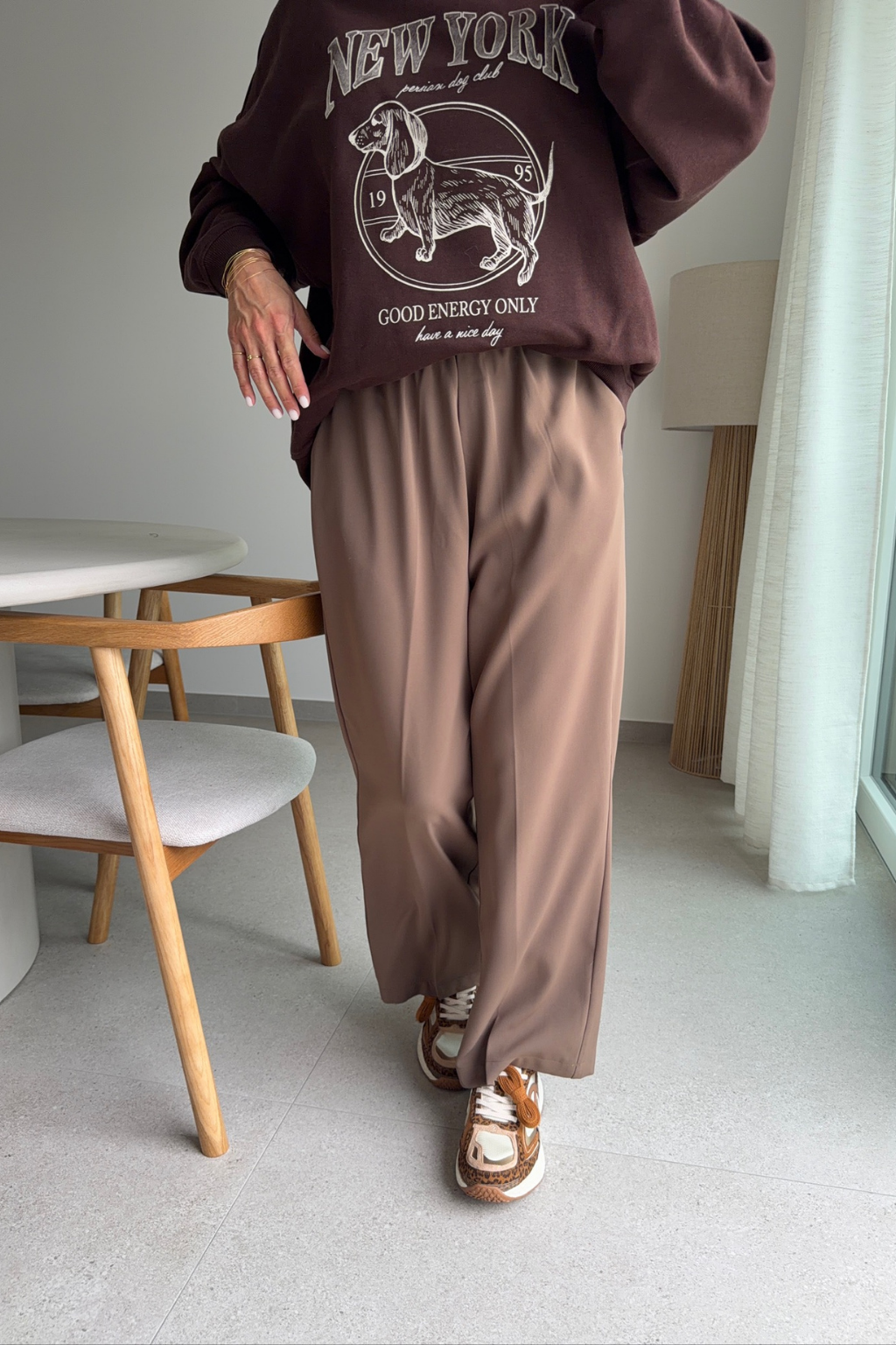 Pantalon noblesse beige