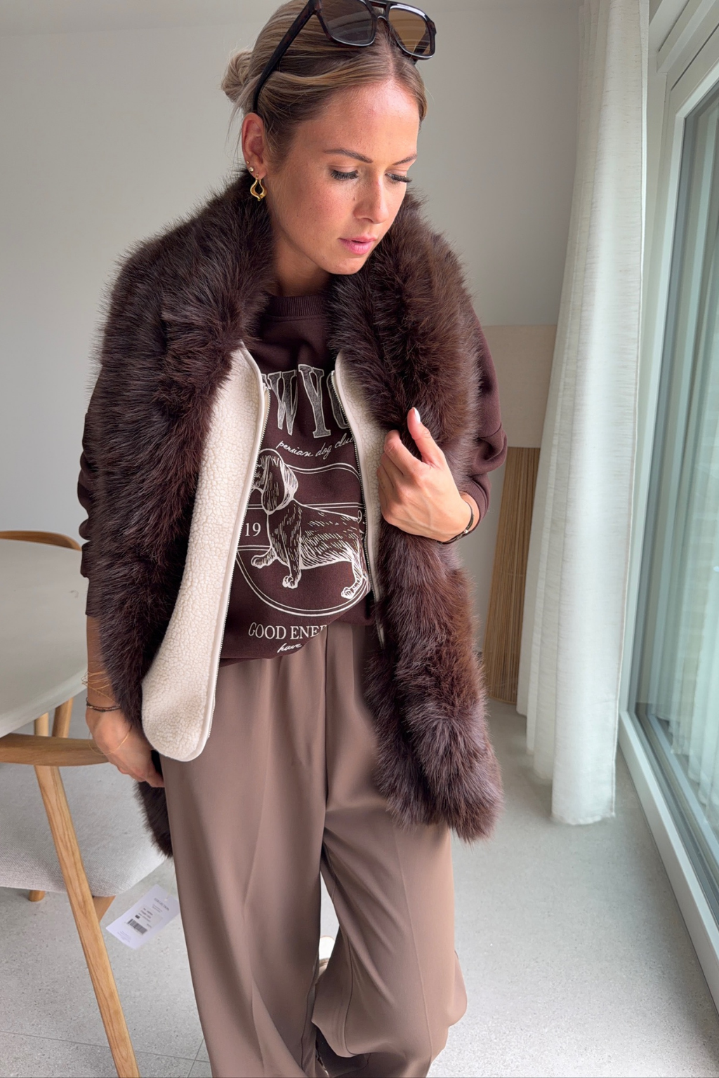 Pantalon noblesse beige