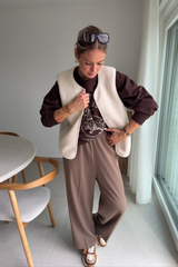 Pantalon noblesse beige