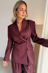 Blazer de tailleur bordeaux
