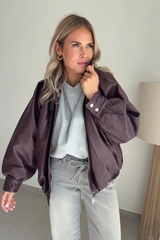 Veste simili bordeaux