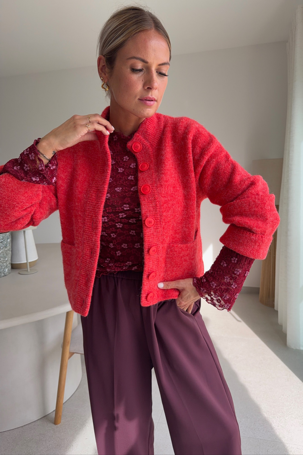 Gilet Laureen rouge