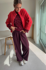 Pantalon Noblesse bordeux