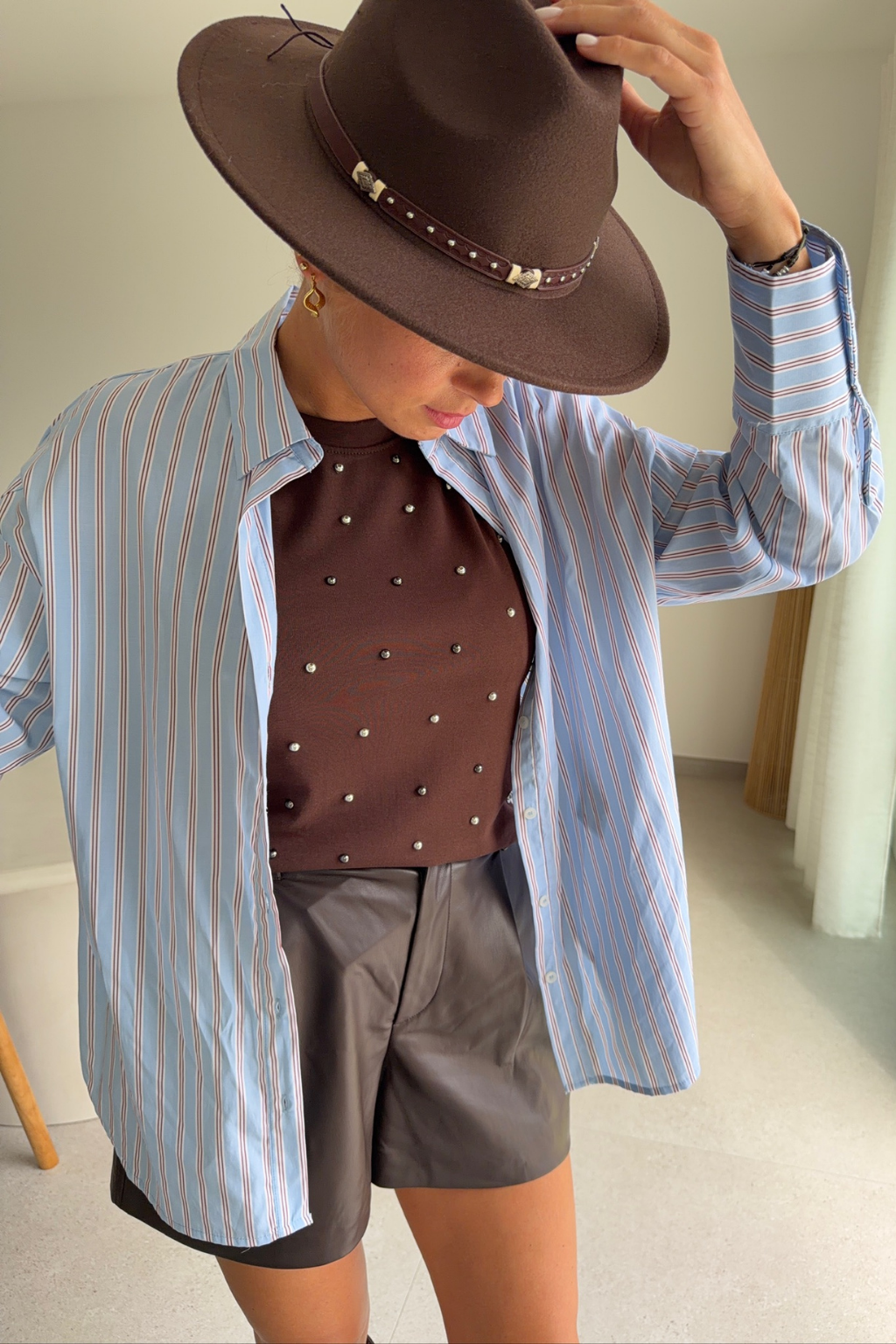 Chemise Oregon bordeaux et bleu
