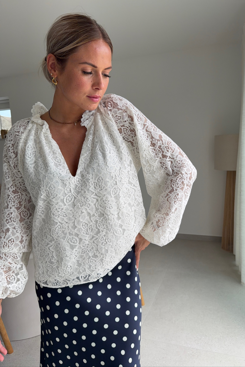 Chemise en dentelle