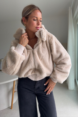 Veste carter sherpa beige
