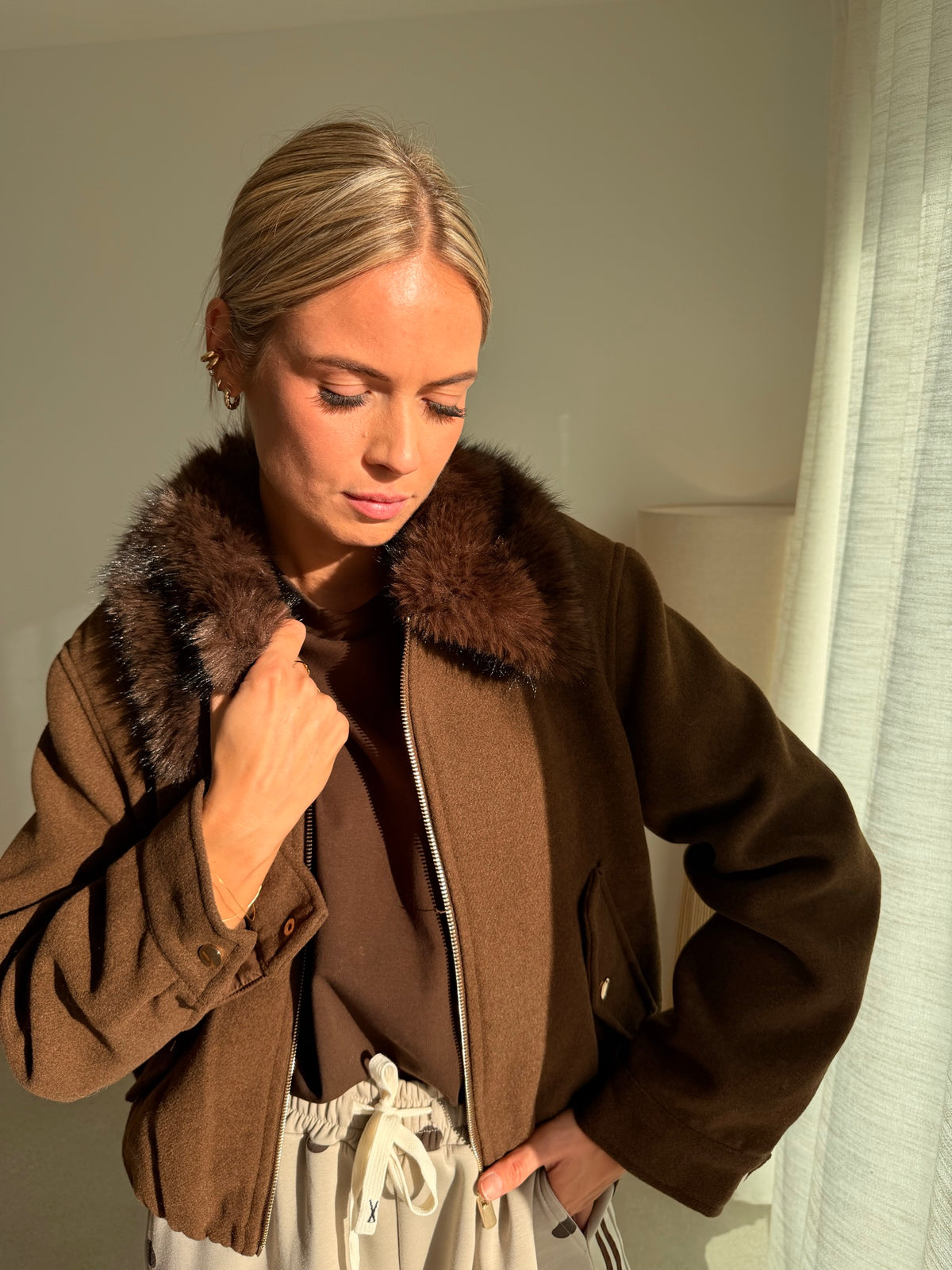 Veste Sonya marron