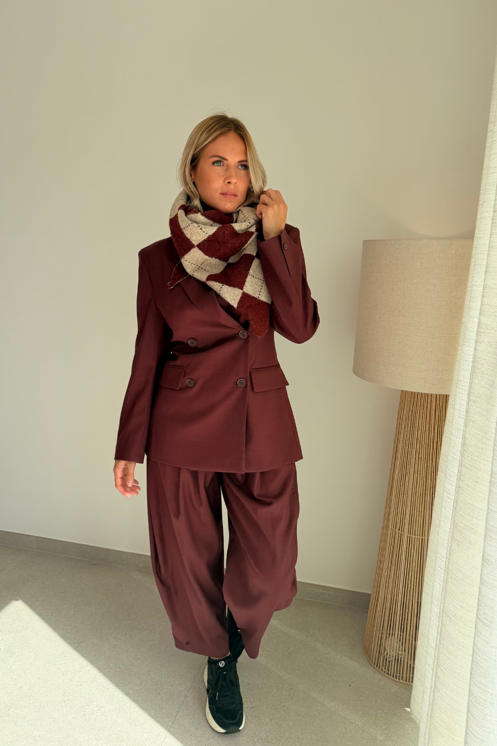 Pantalon bordeaux