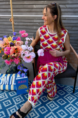 Pantalon crochet multicolor