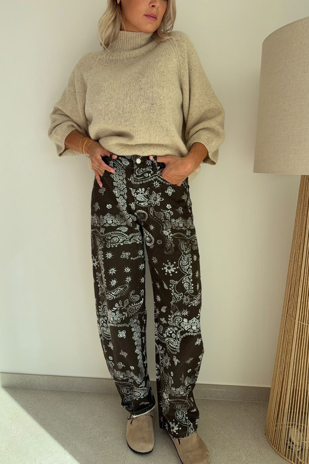 Jeans bandana choco