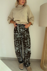 Jeans bandana choco
