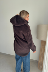 Veste Sascha sherpa marron