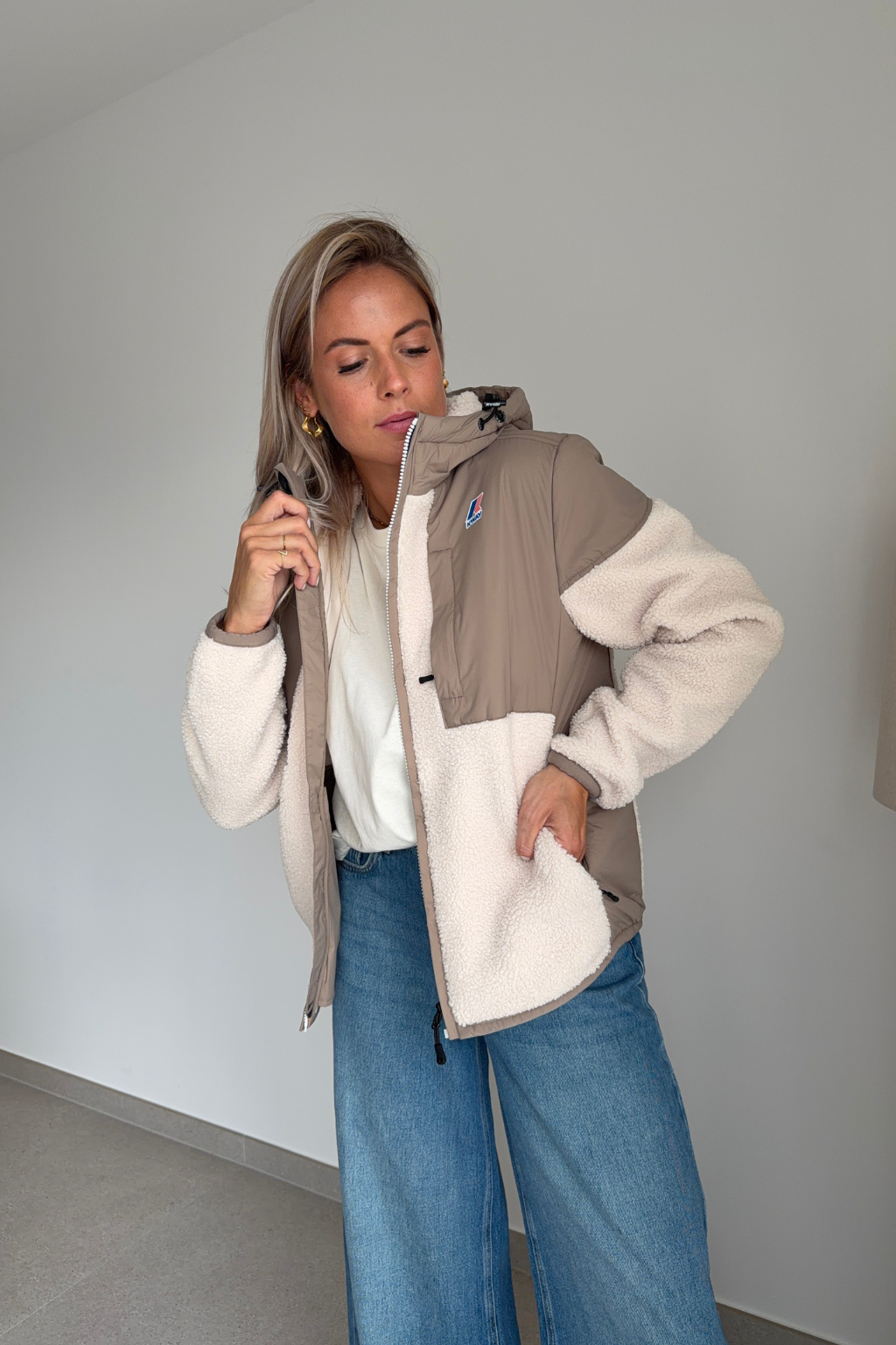 K-Way Samson 4.0 Orsetto – Beige / Taupe / Écru