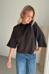 Pull simoni marron