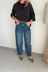 Jeans droit bleu foncé