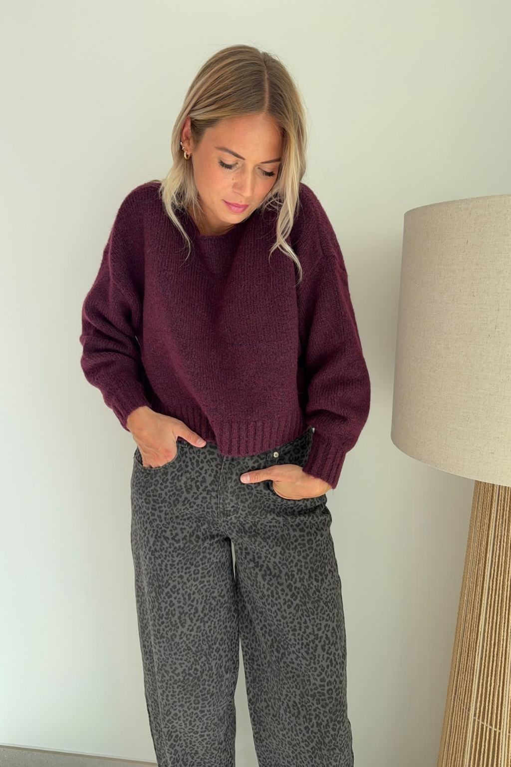 Pull Aya bordeaux