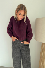 Pull Aya bordeaux