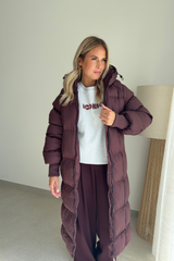 Veste doudoune bordeaux
