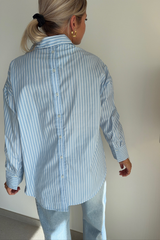 Chemise oregon bleu et blanche
