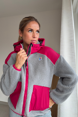K-Way Angélique 4.0 Orsetto – Red Cerise / Grey