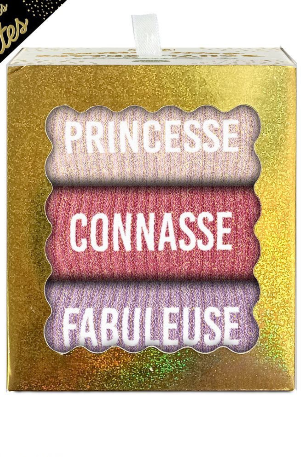 Coffret chaussettes à paillettes princesse