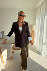 Blazer chemise brun