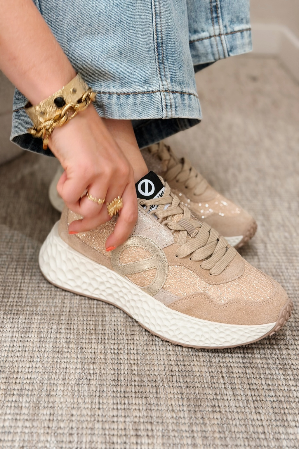 NO NAME Carter Jogger W – Nude/Gold/Nude