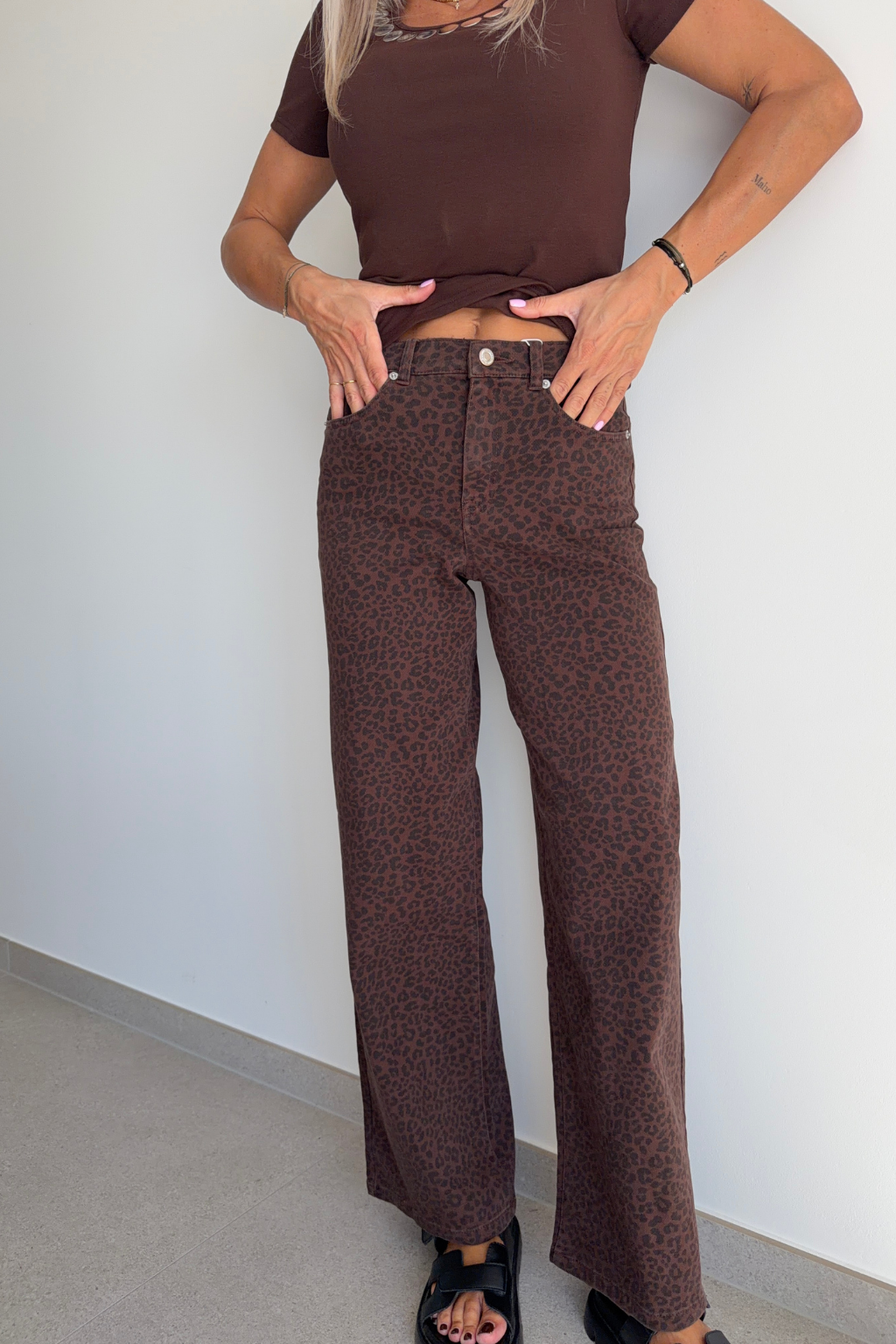 Jeans Madisson léopard foncé