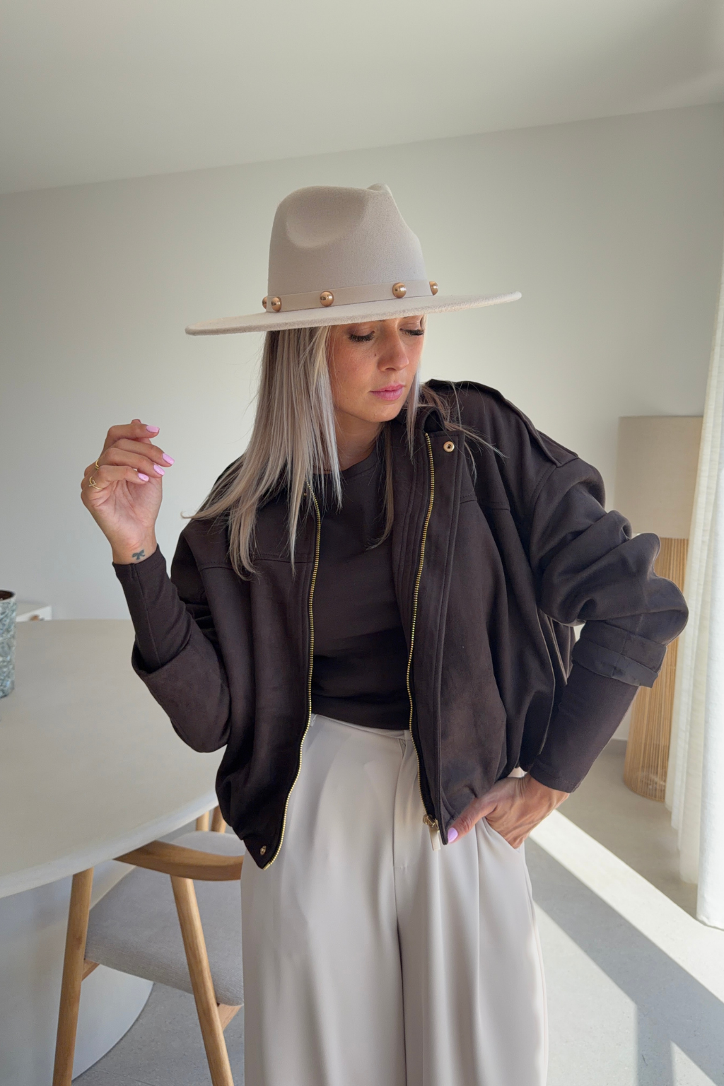 Veste Moon marron