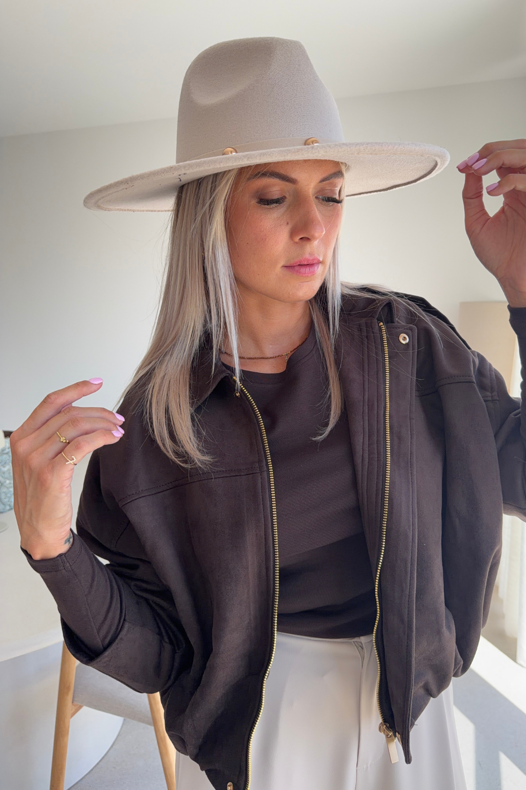 Veste Moon marron