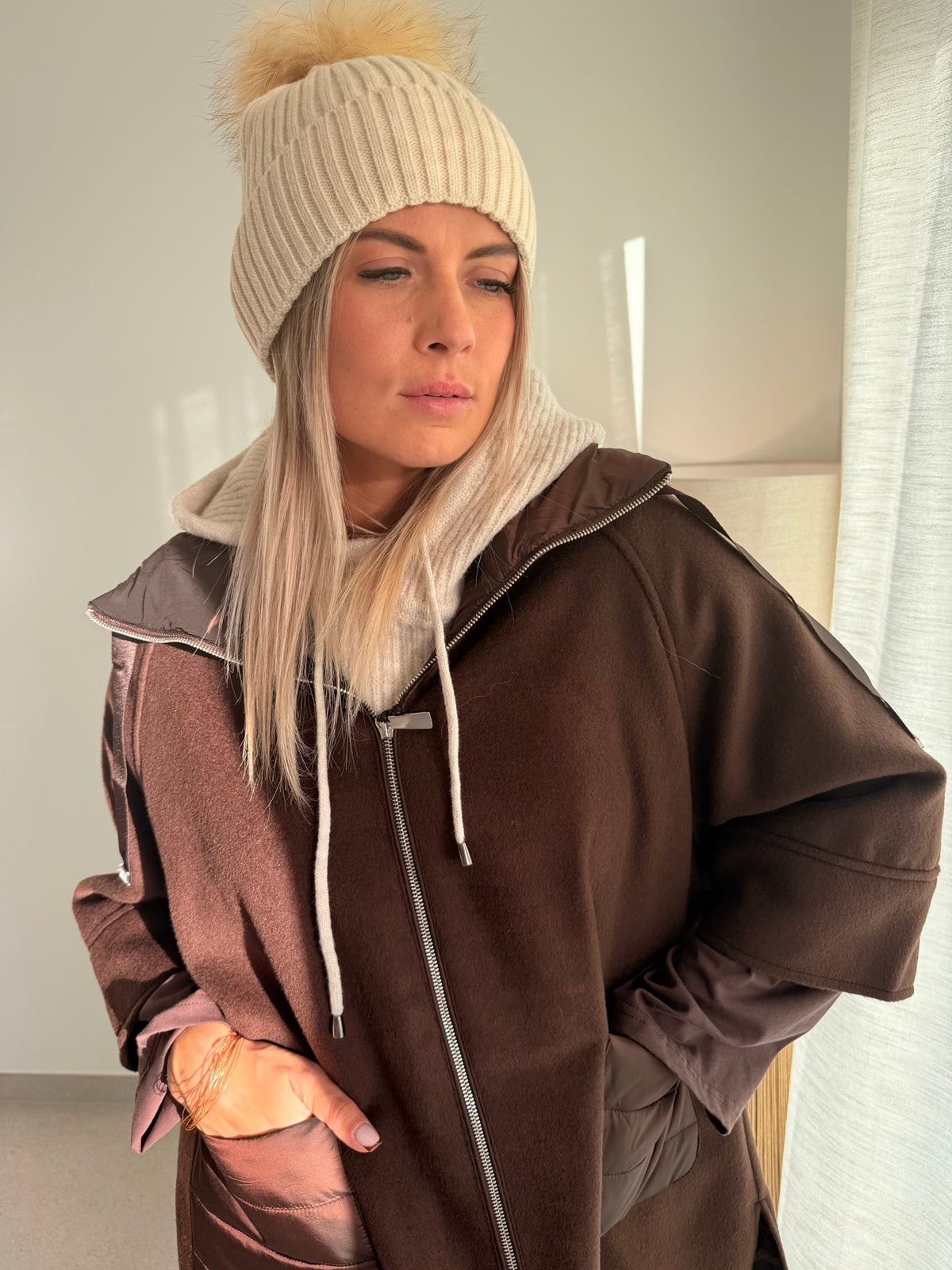 Cagoule beige