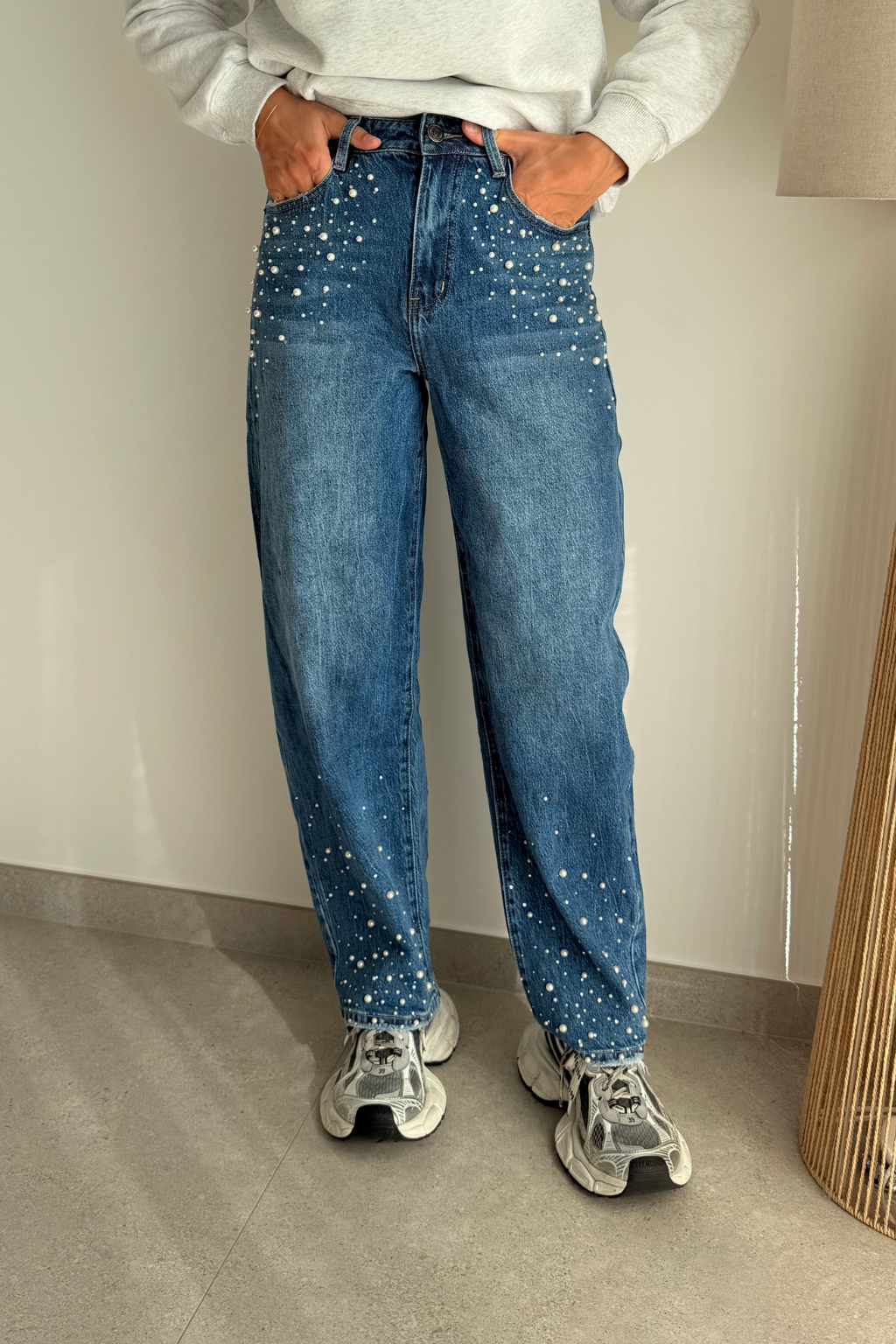 Jeans à perle