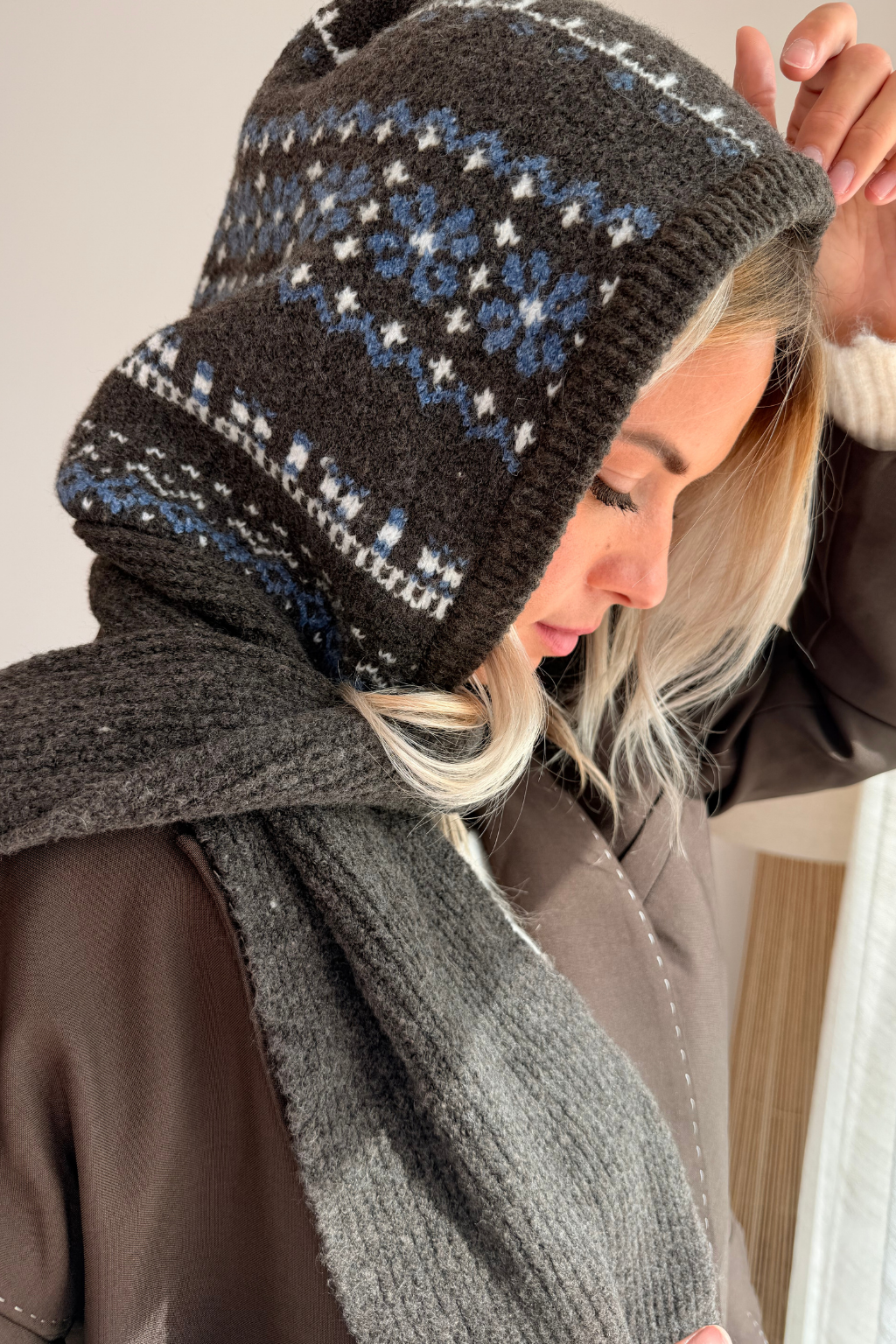 Cagoule choco et bleu