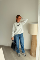 Pull iconic gris/bleu