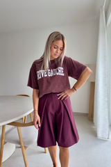 T-shirt rive gauche bordeaux