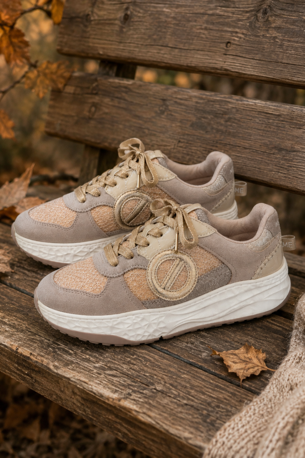 NO NAME Tyler Court W – Nude/Gold/Nude