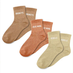 Coffet chaussettes paillettes Brunette