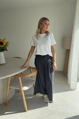 Pantalon à carreaux noir