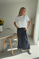 Pantalon à carreaux noir