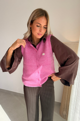 Gilet sans manche vigga rose