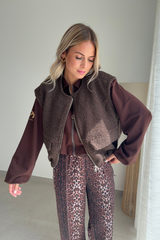 Gilet sans manche choco