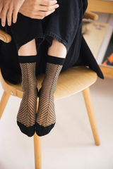 Chaussettes sapin doré