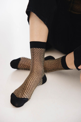 Chaussettes sapin doré