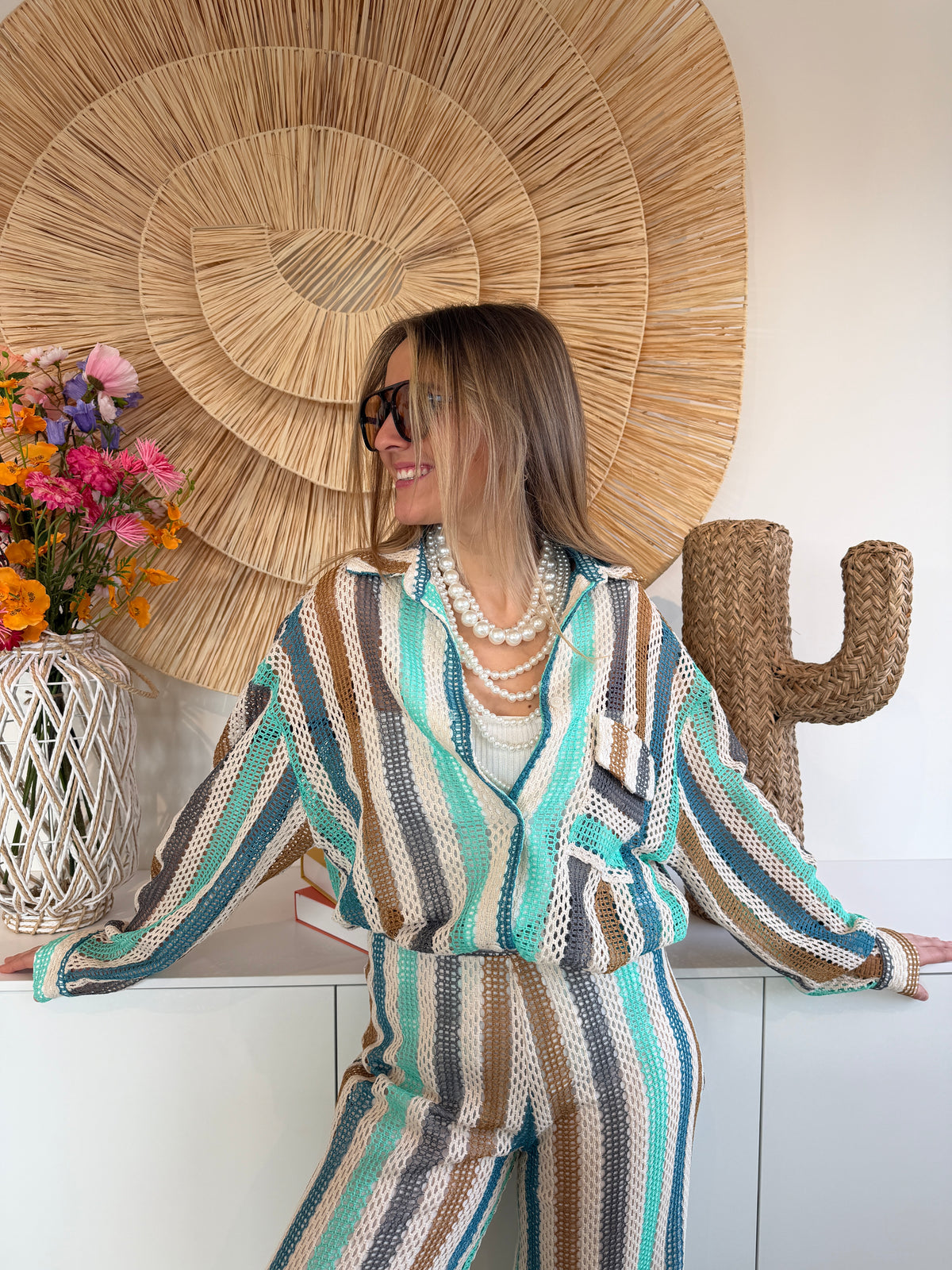 Chemise Madrid Turquoise