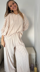 Ensemble Ligné Beige