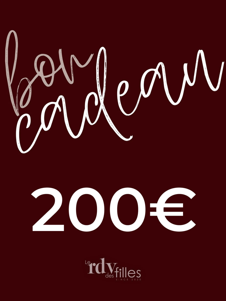 Carte cadeau 200€ : Le rendez-vous des filles