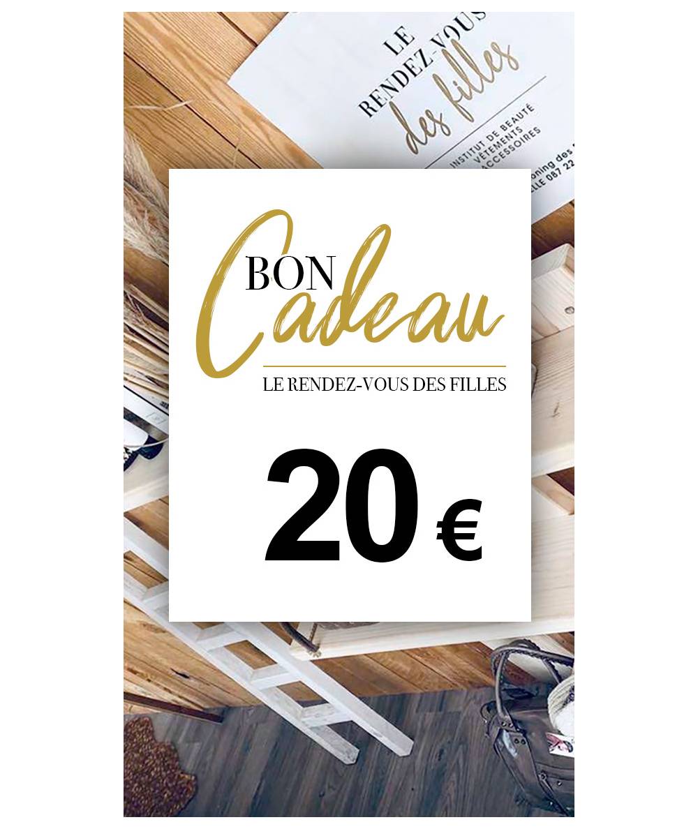 Carte cadeau 20€ : Le rendez-vous des filles